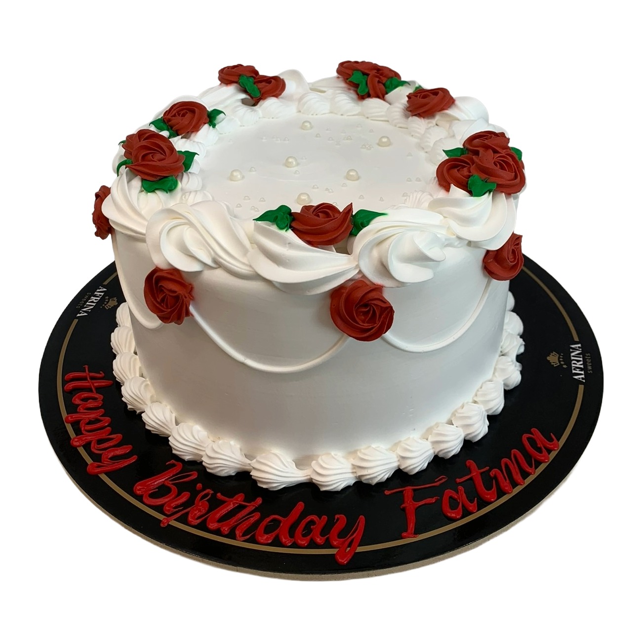 Crimson Rose Romance Cake