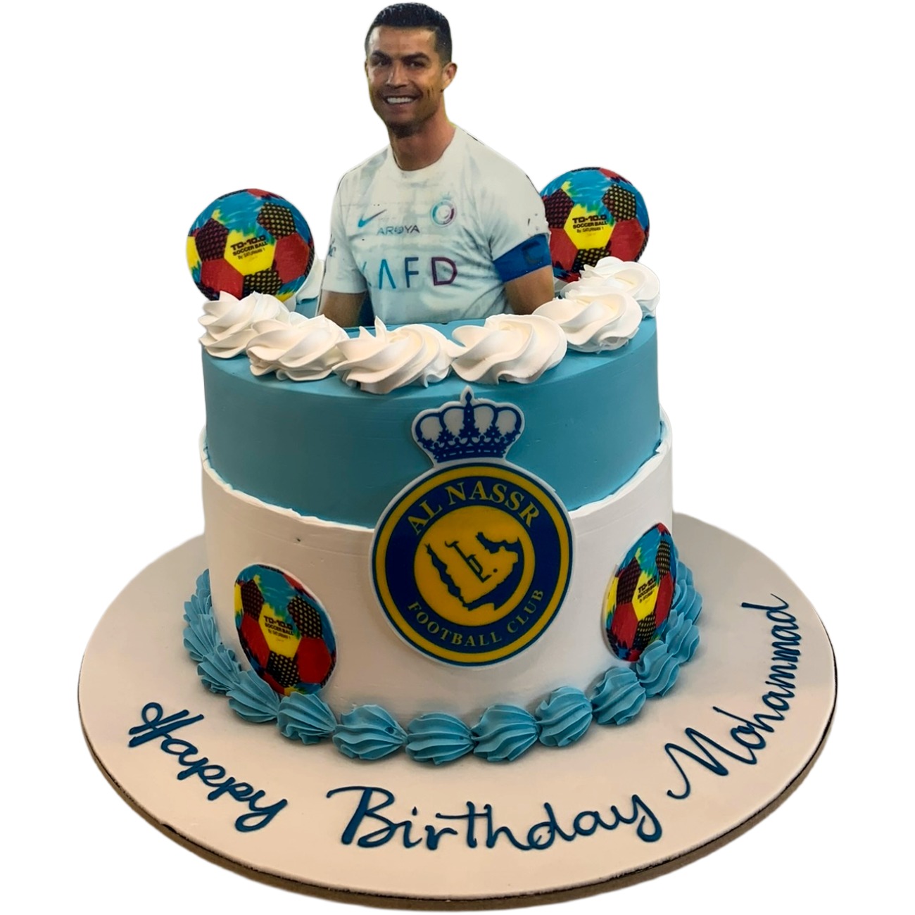 Cristiano Ronaldo Al Nassr Football Cake
