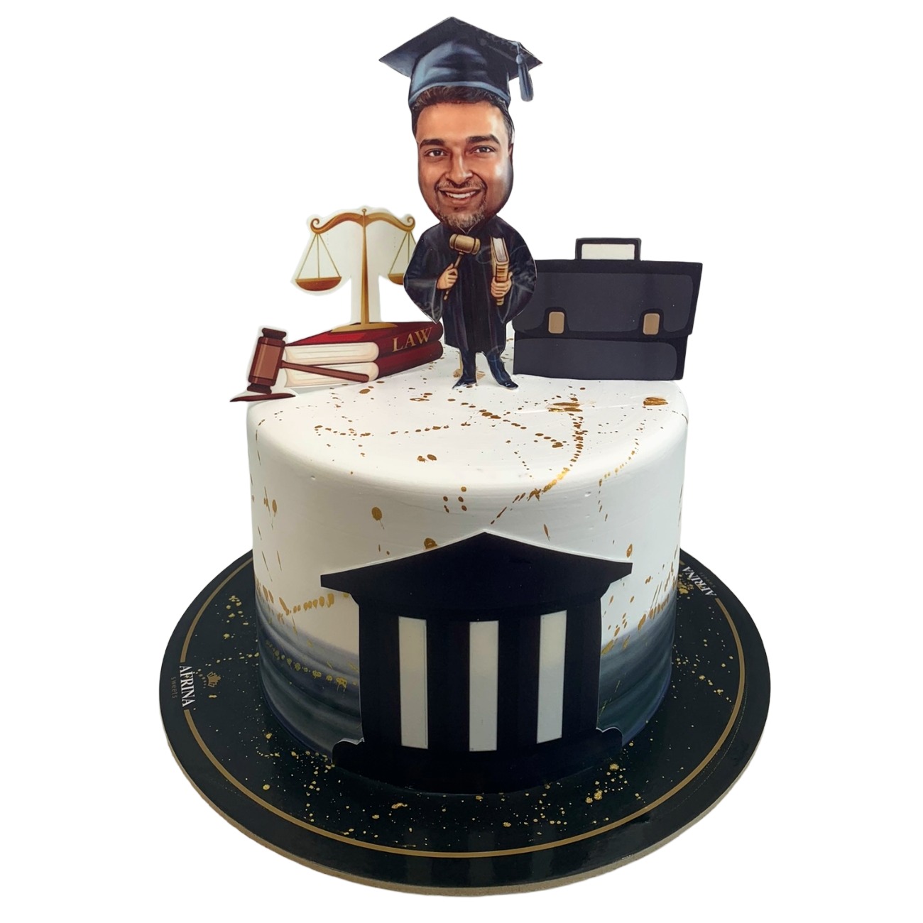 Custom Law School Graduate Cake