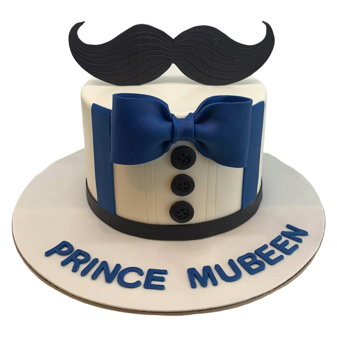 Dapper Gentleman Dad Mustache Cake