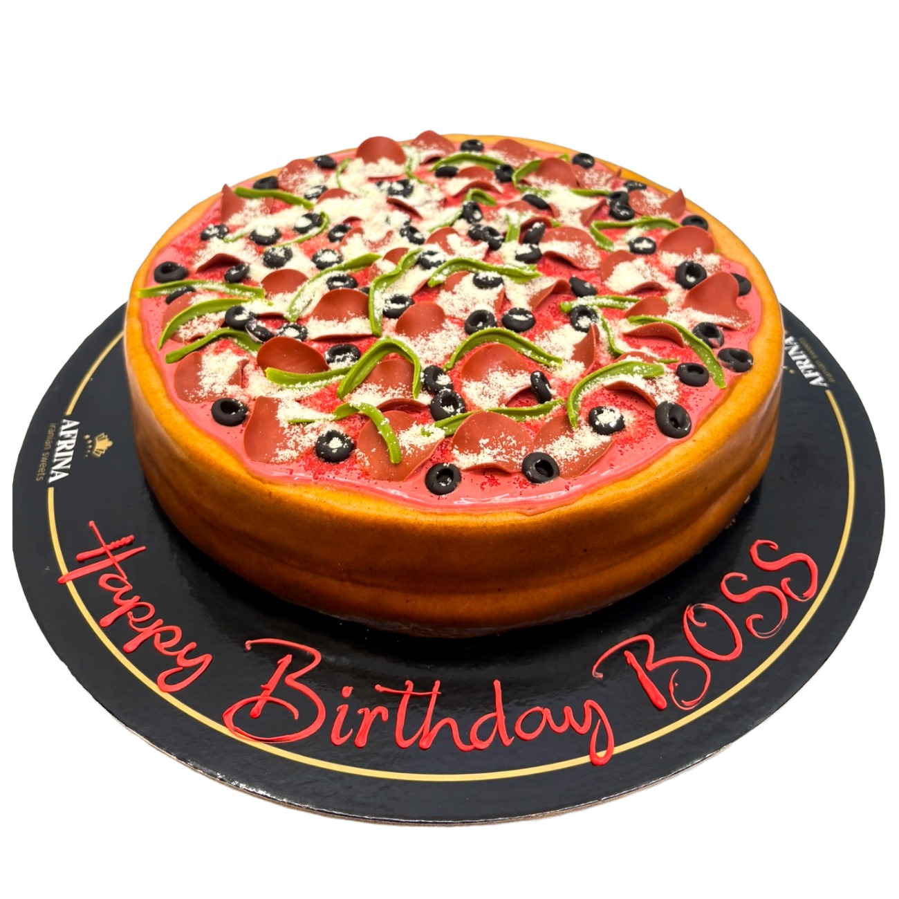 Deluxe Supreme Pizza Celebration Cake