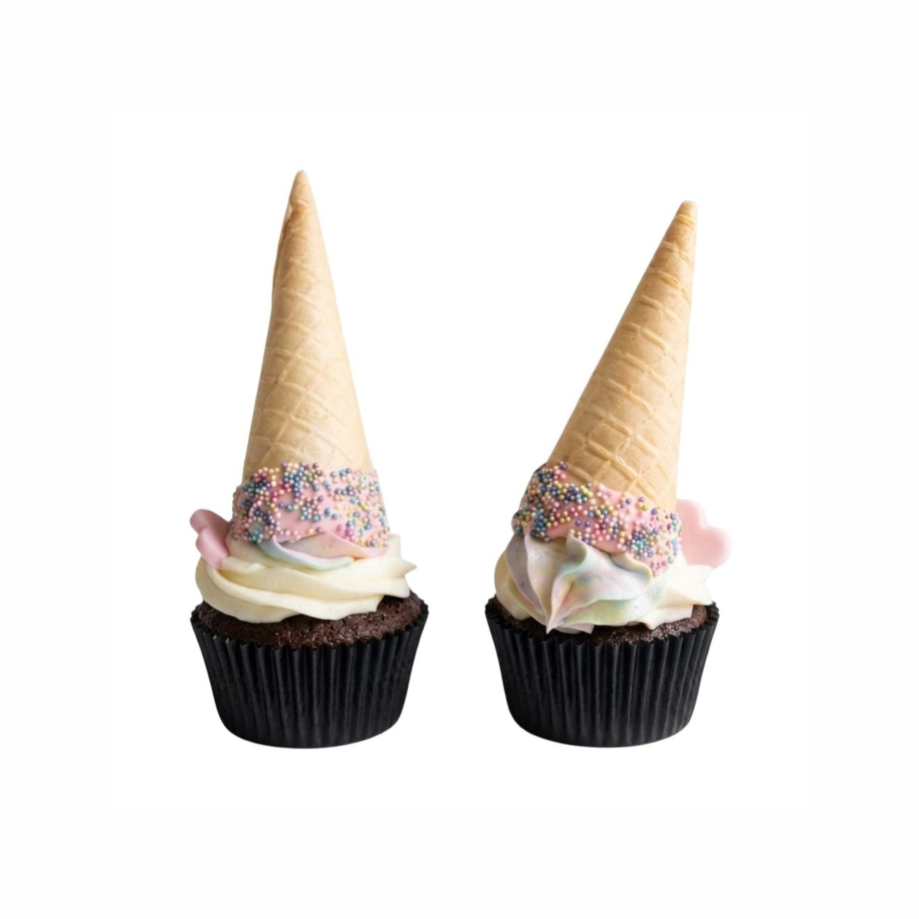 Double-Treat Ice Cream Cone Cupcakes