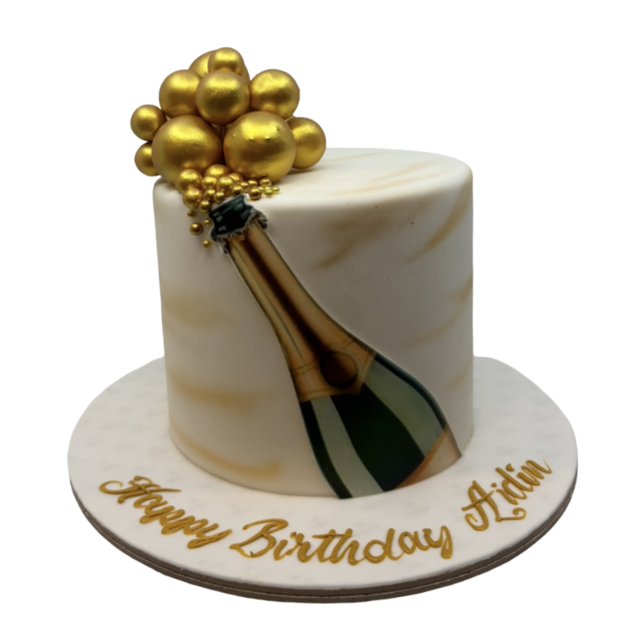 Elite Champagne Explosion Celebration Cake