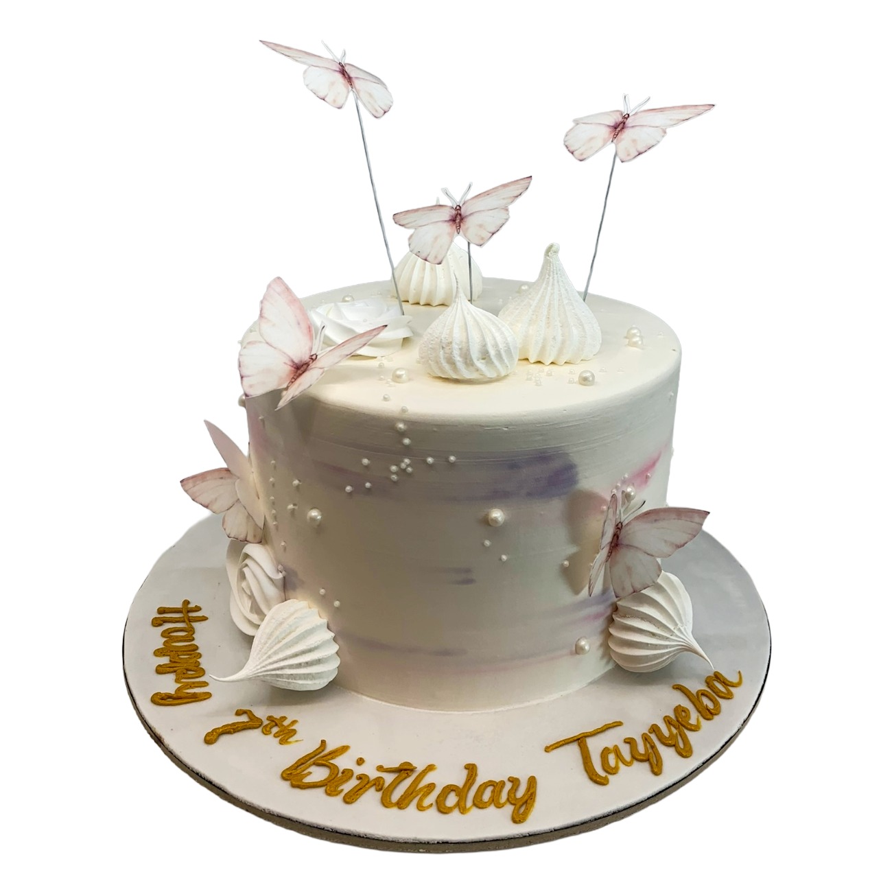 Ethereal Meringue Butterfly Cake