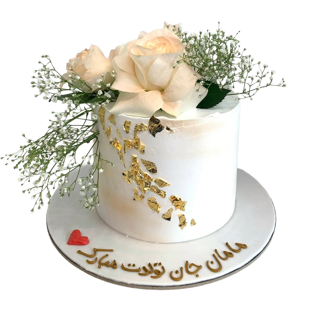 Ethereal Rose & Baby’s Breath Cake