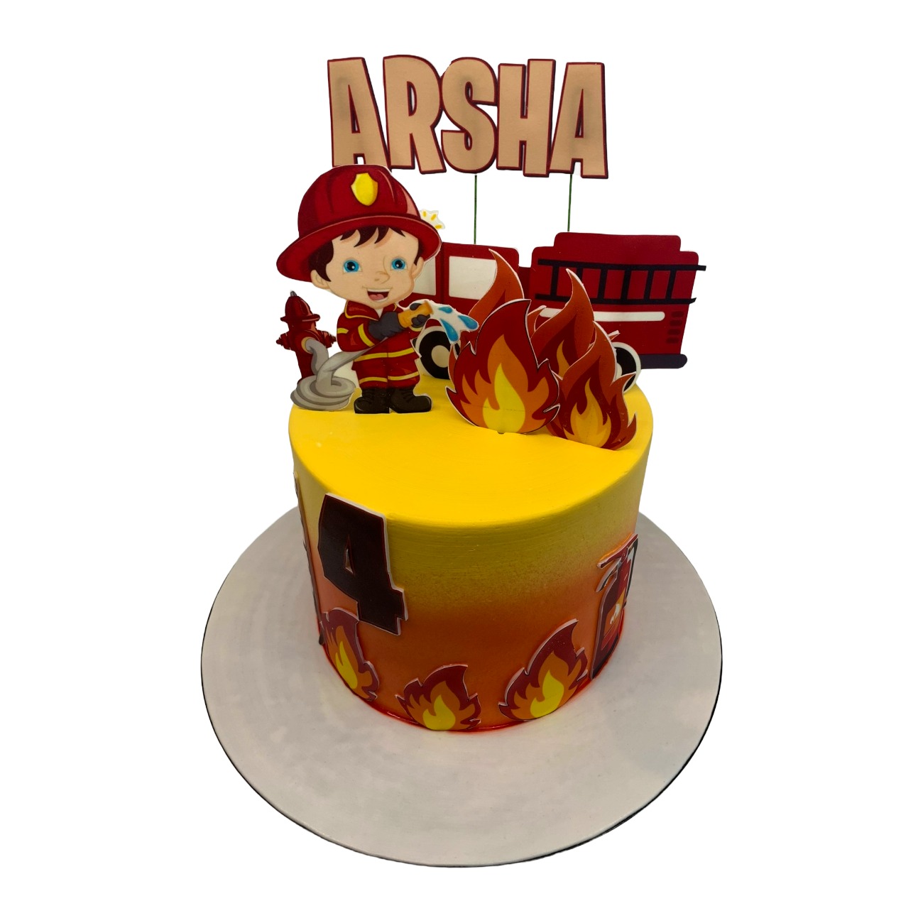 Firefighter Birthday Cake