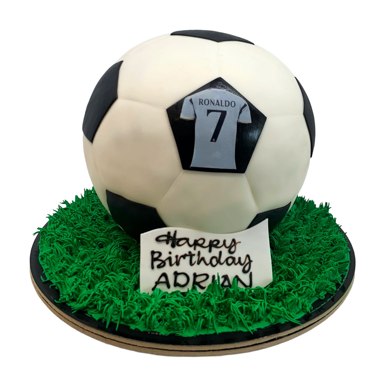 Full 3D Sculpted Football Cristiano Ronaldo Cake