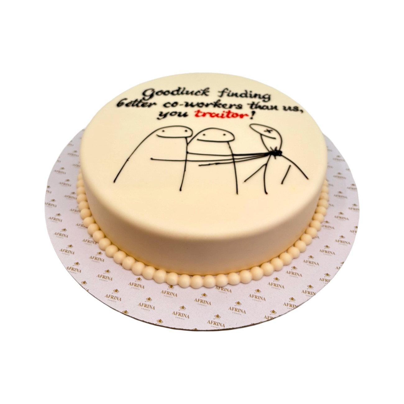 Funny Co-Worker Farewell Cake