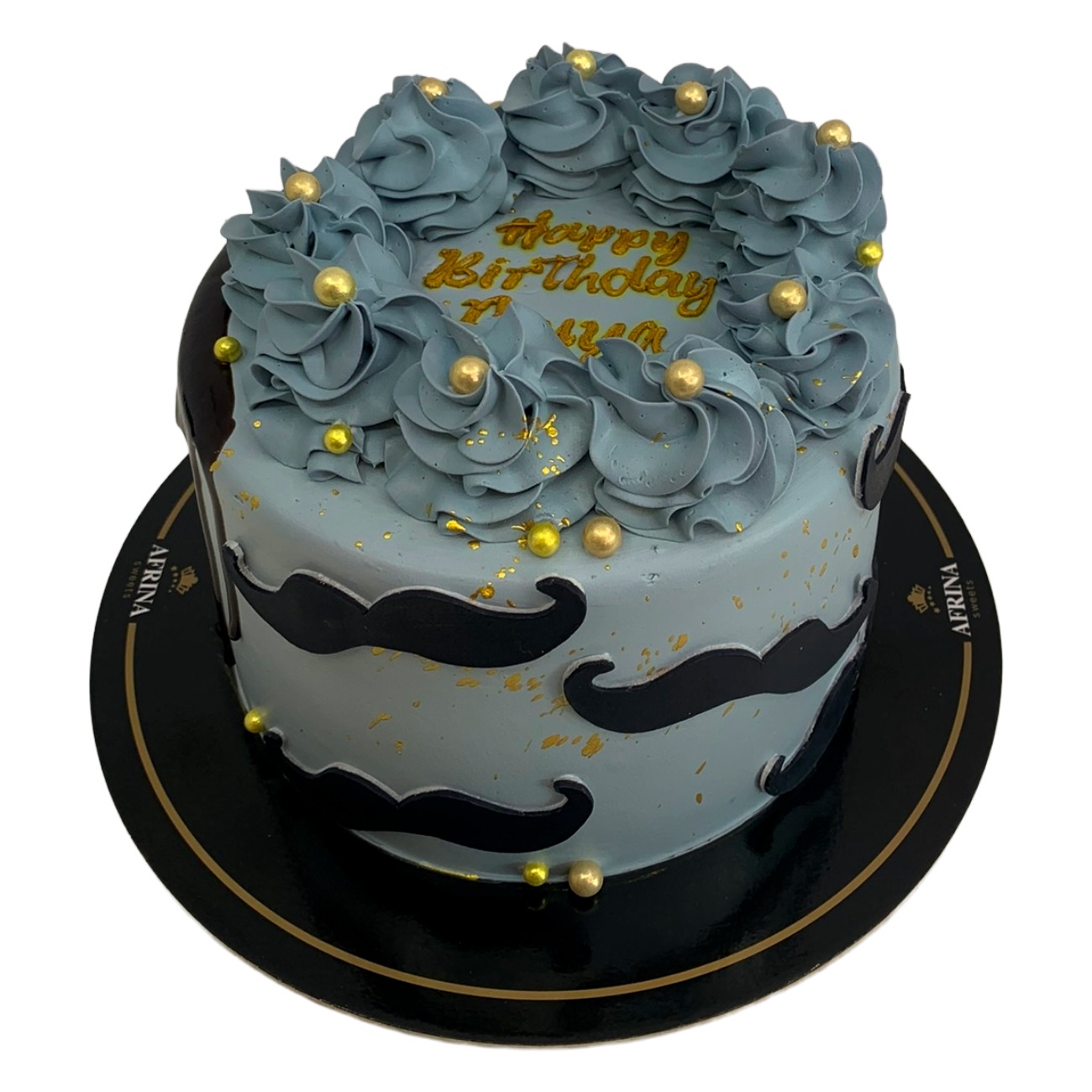 Gentleman's Mustache Inspired Cake