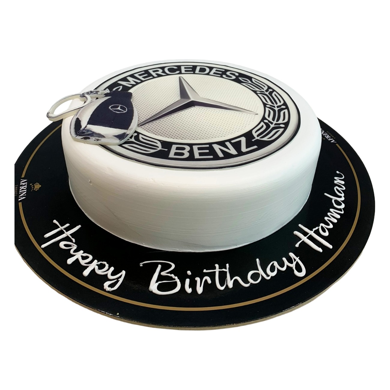 German Engineering Mercedes Emblem Cake