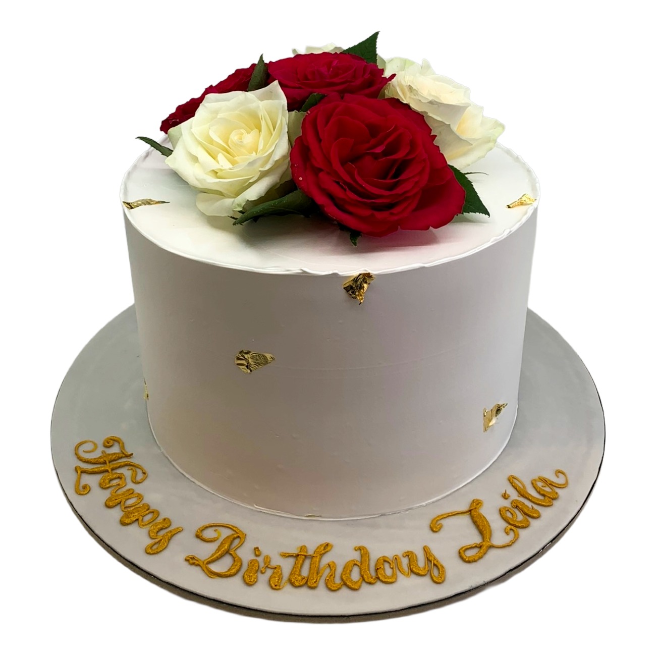 Golden Flake & Royal Rose Cake