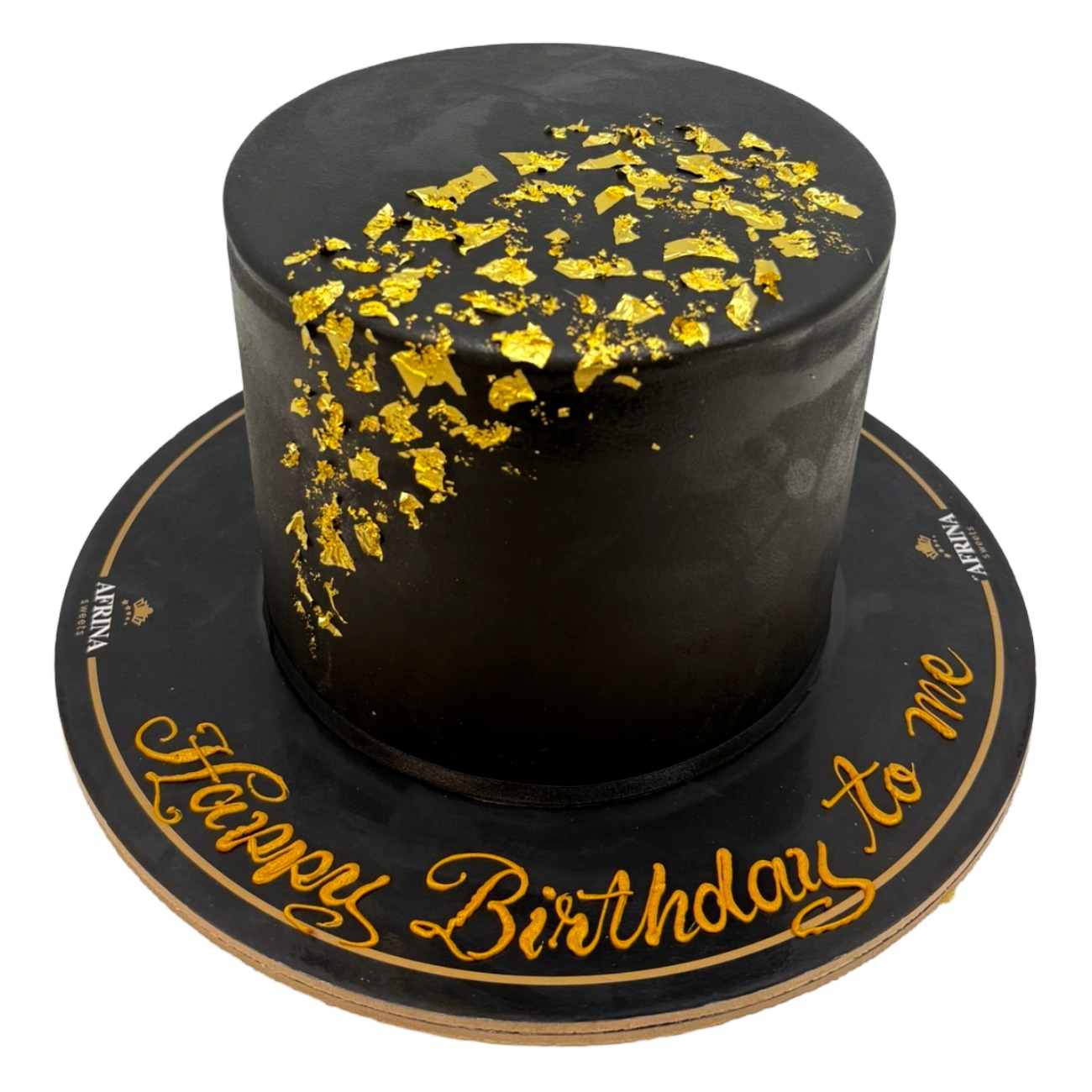 Golden Flecked Noir Cake