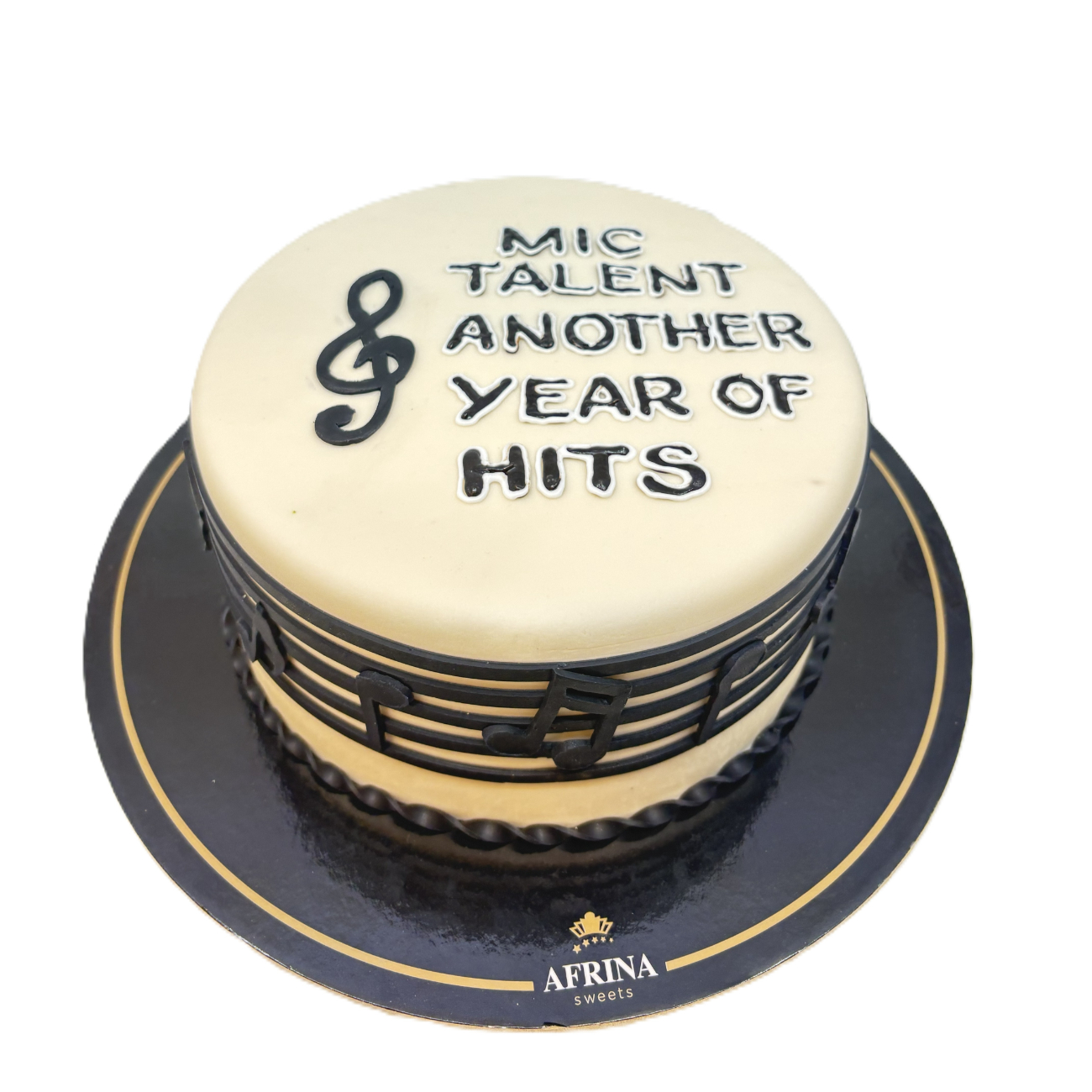 Golden Hits Celebration Cake