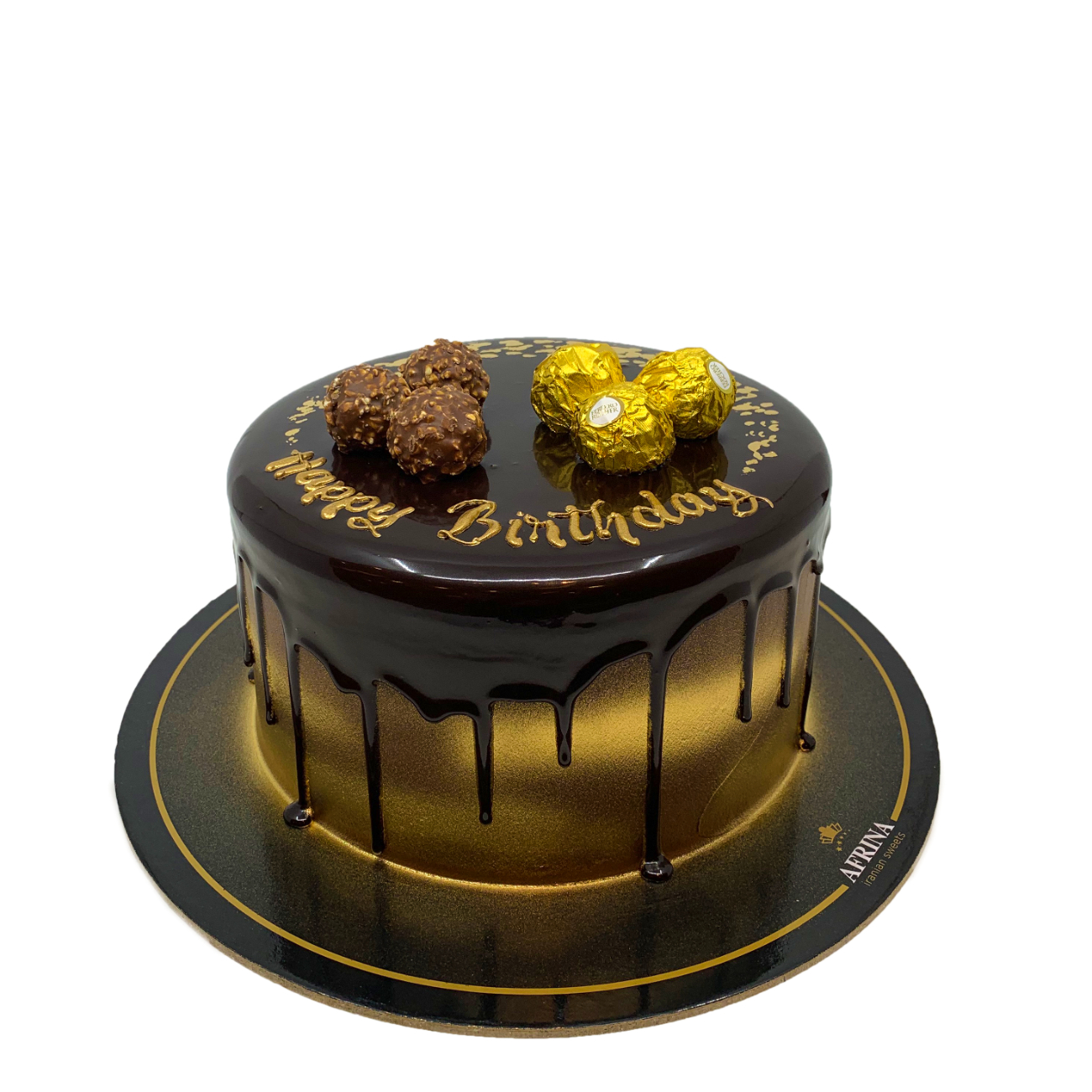 Golden Rocher Chocolate Drip Cake