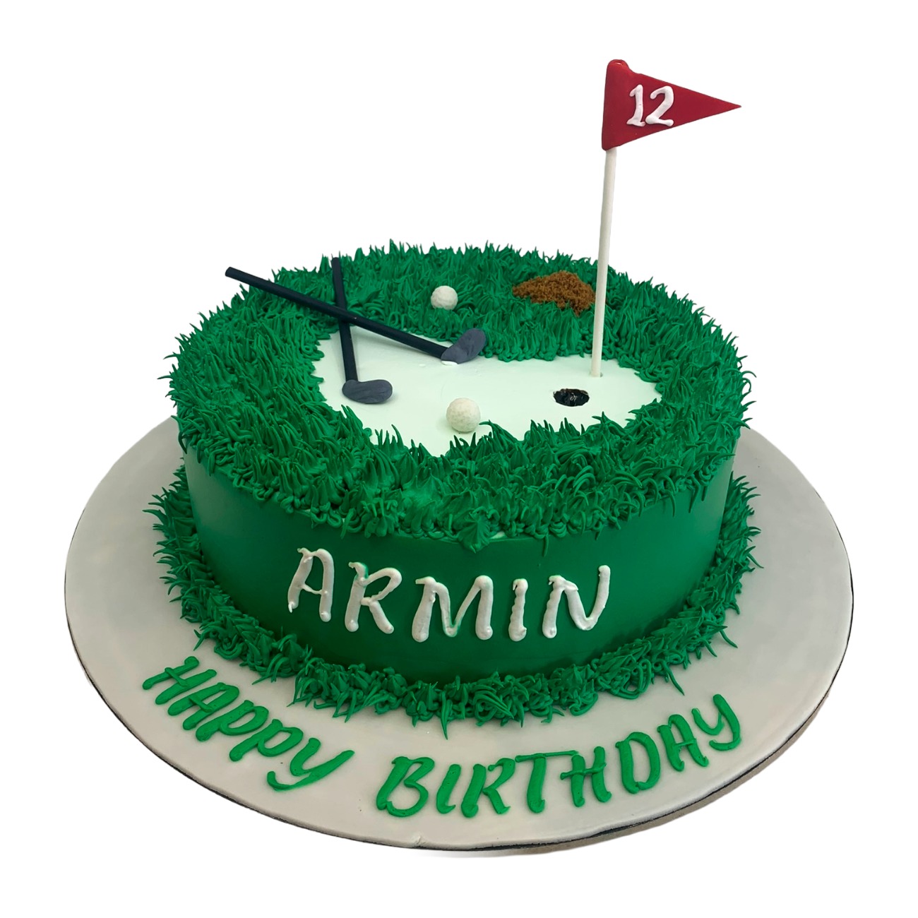 Golf Course Green Cake
