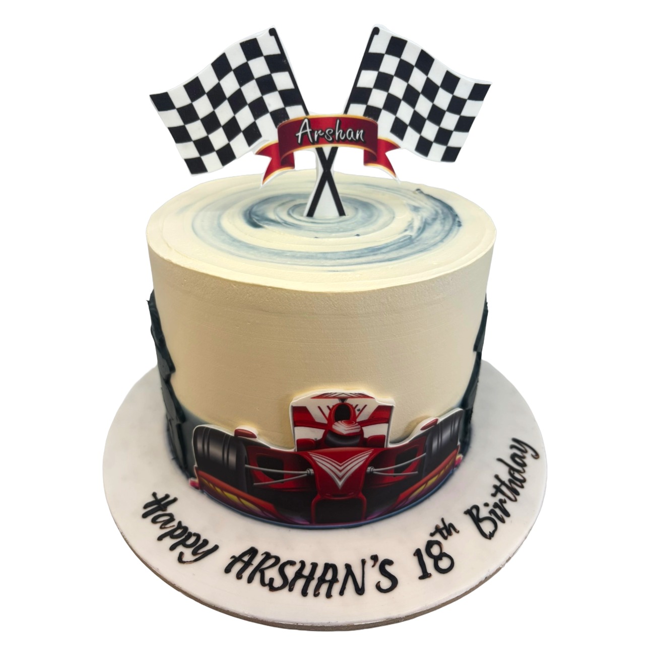 Grand Prix F1 Racing Birthday Cake