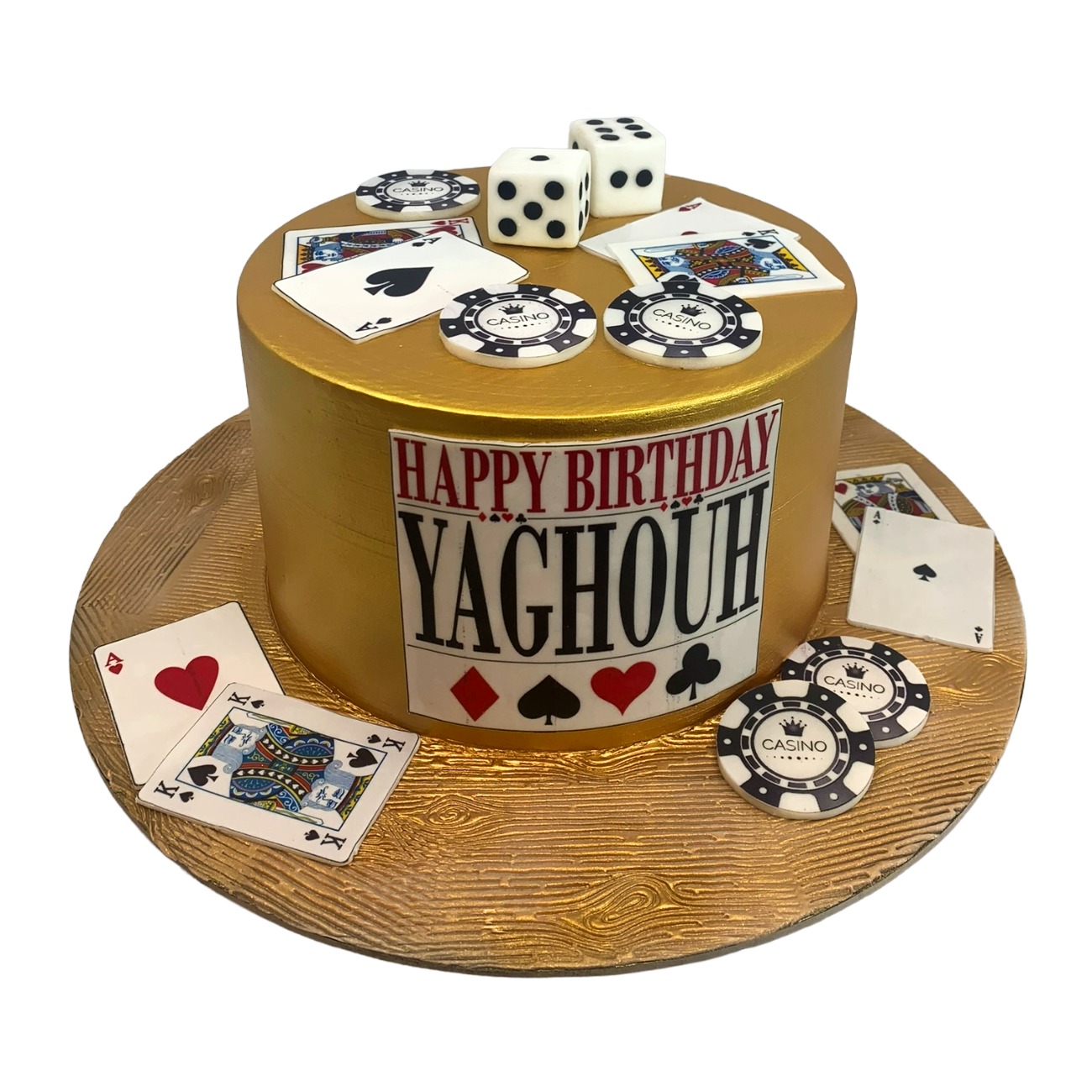 High Roller Casino & Poker Birthday Cake