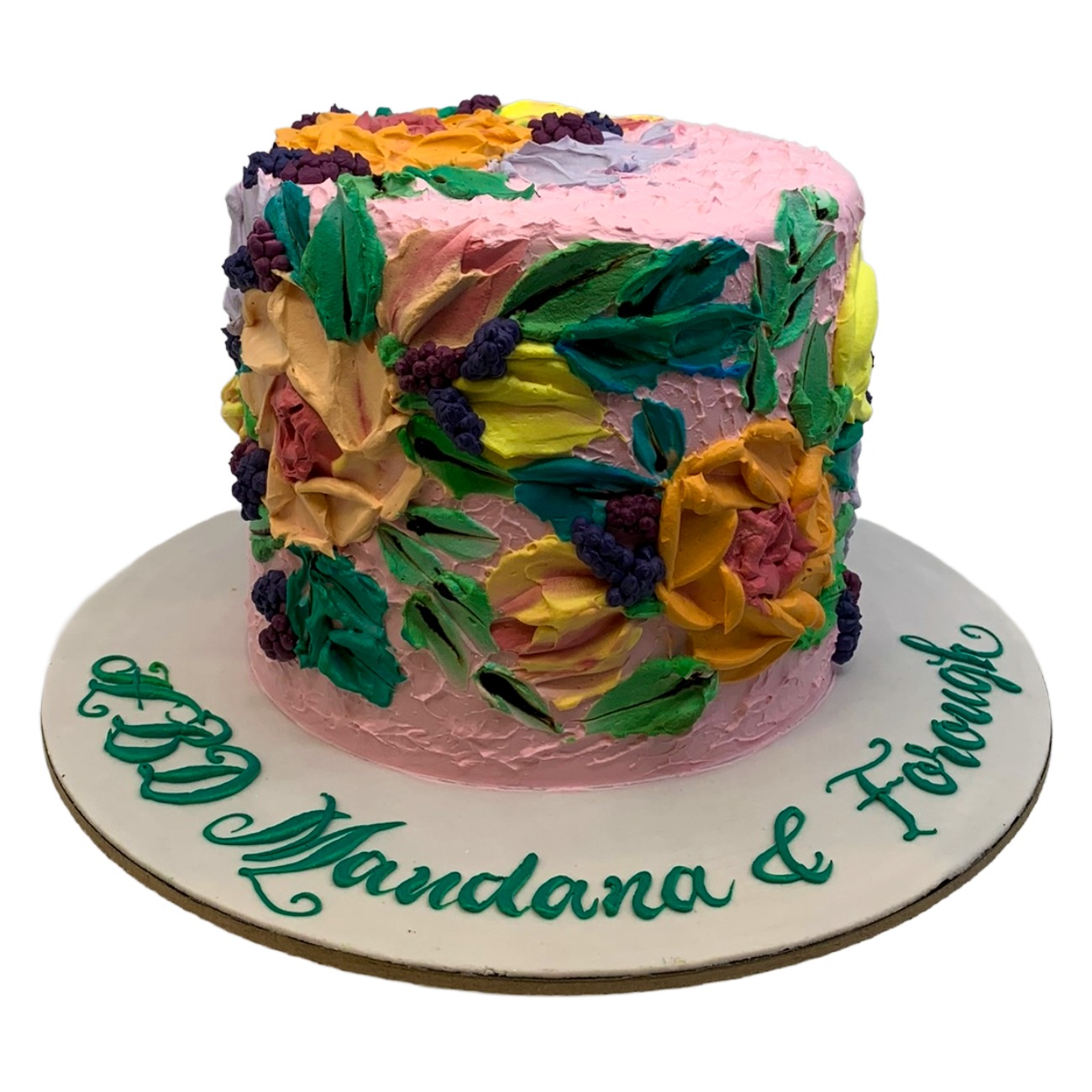 Impasto Wildflower Textured Cake