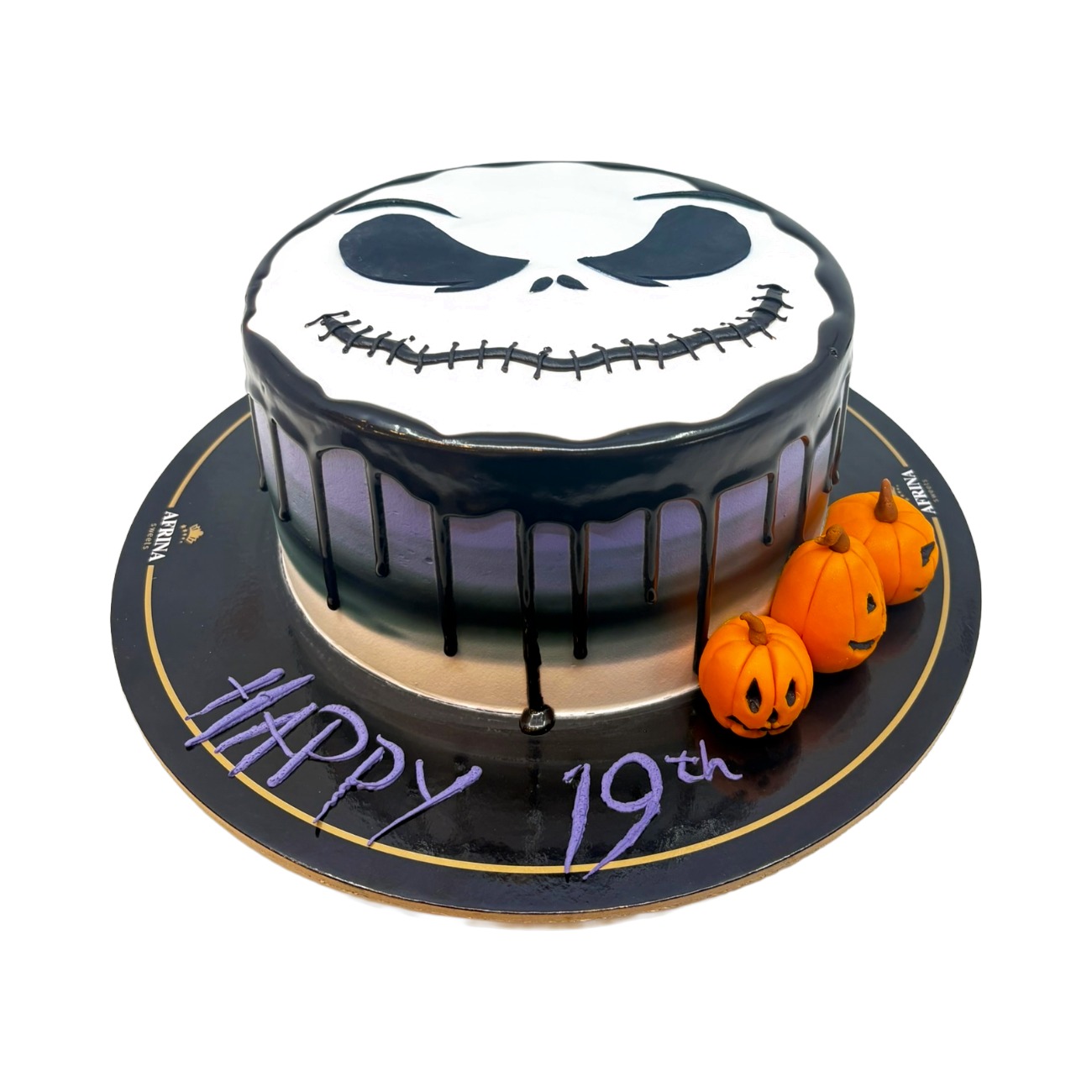 Jack Skellington Drip Cake