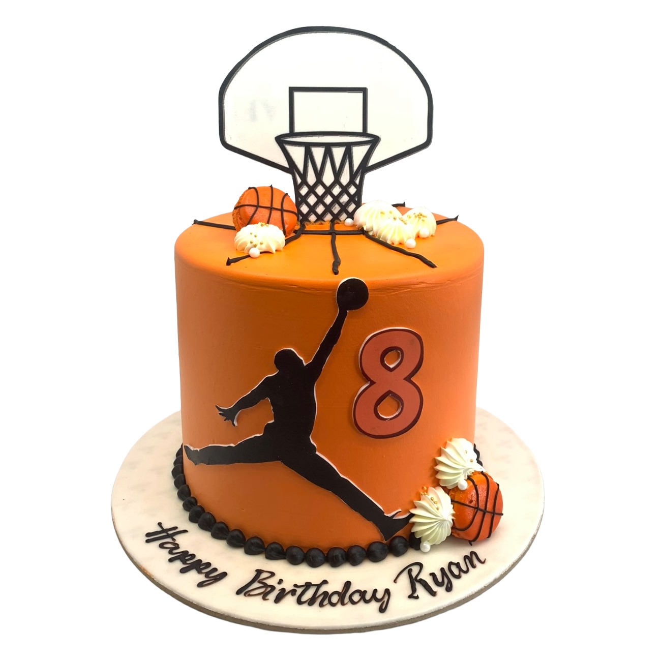 Jordan Style Basketball Birthday Cake