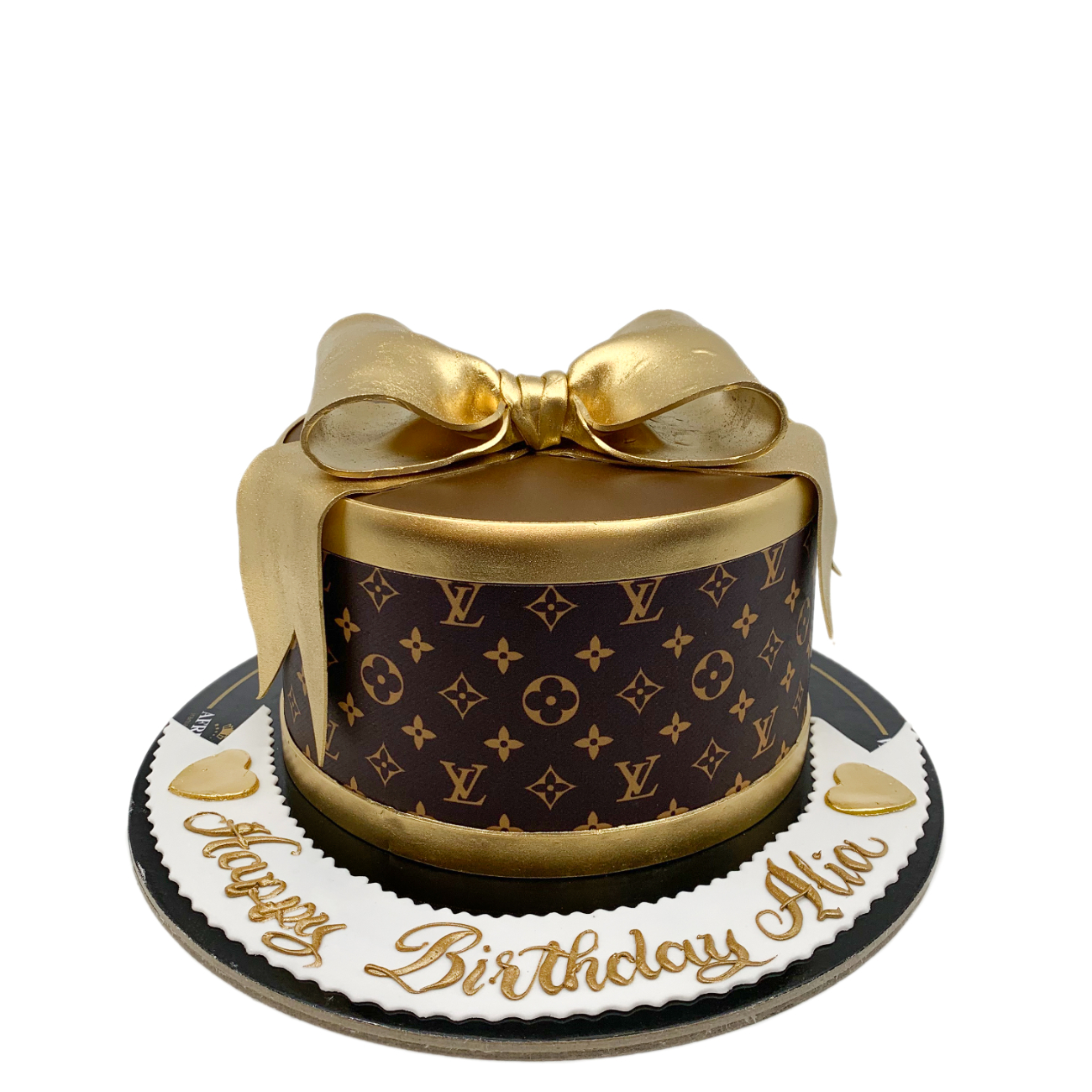 LV Inspired Haute Couture box Cake