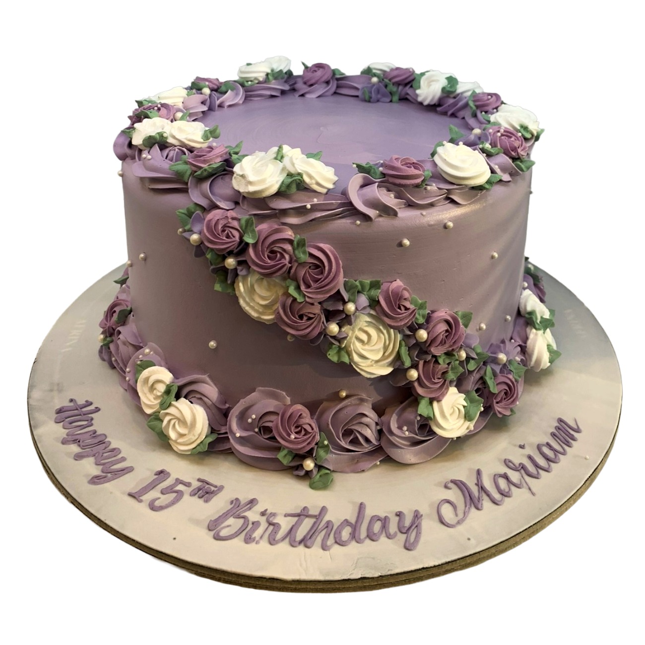 Lavender Amethyst Cascade Cake