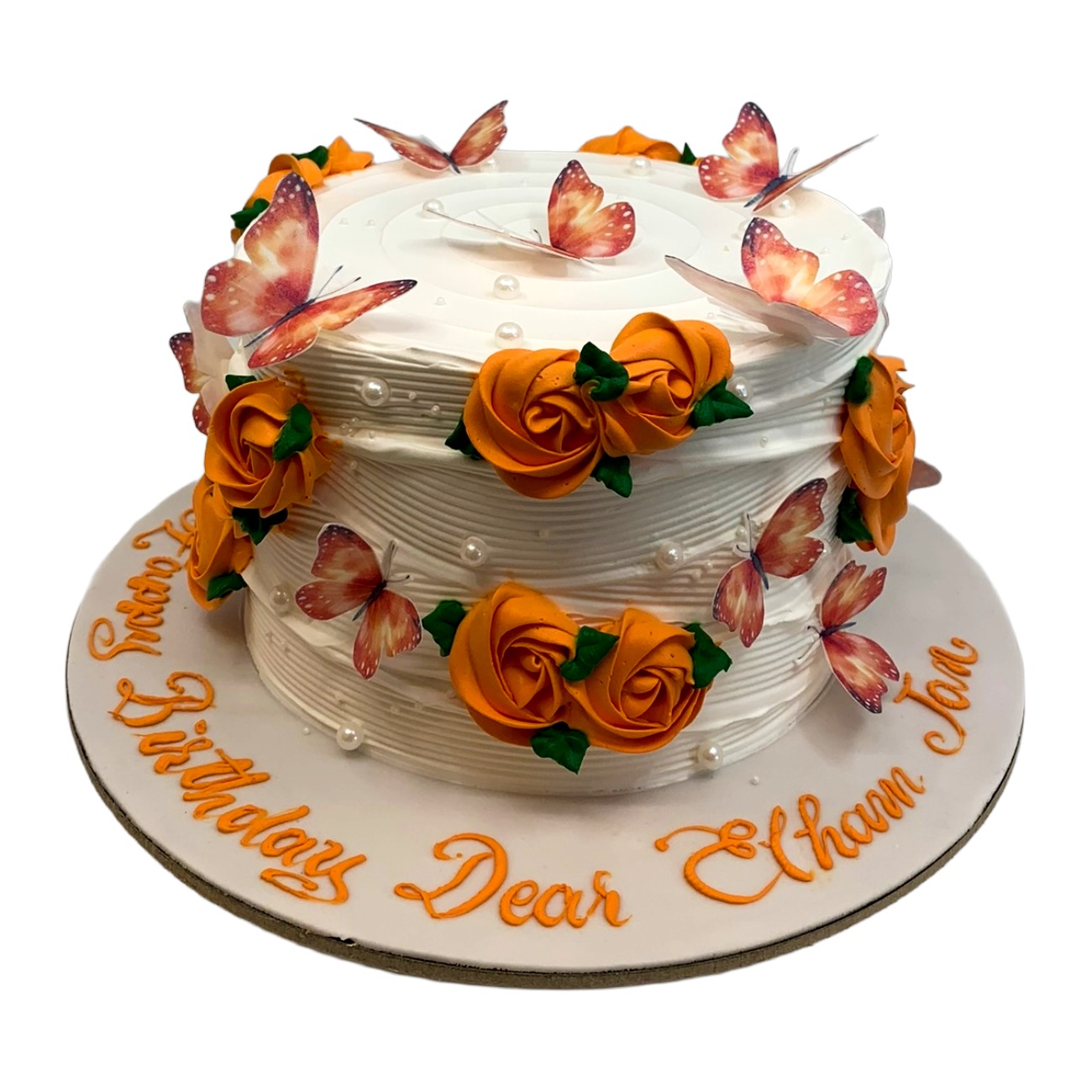 Marigold Sunset Butterfly Cake