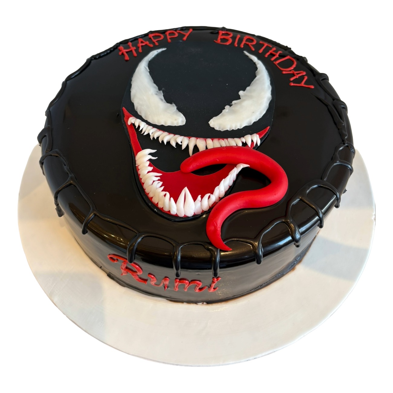 Marvel Venom Marvelous Glaze Cake
