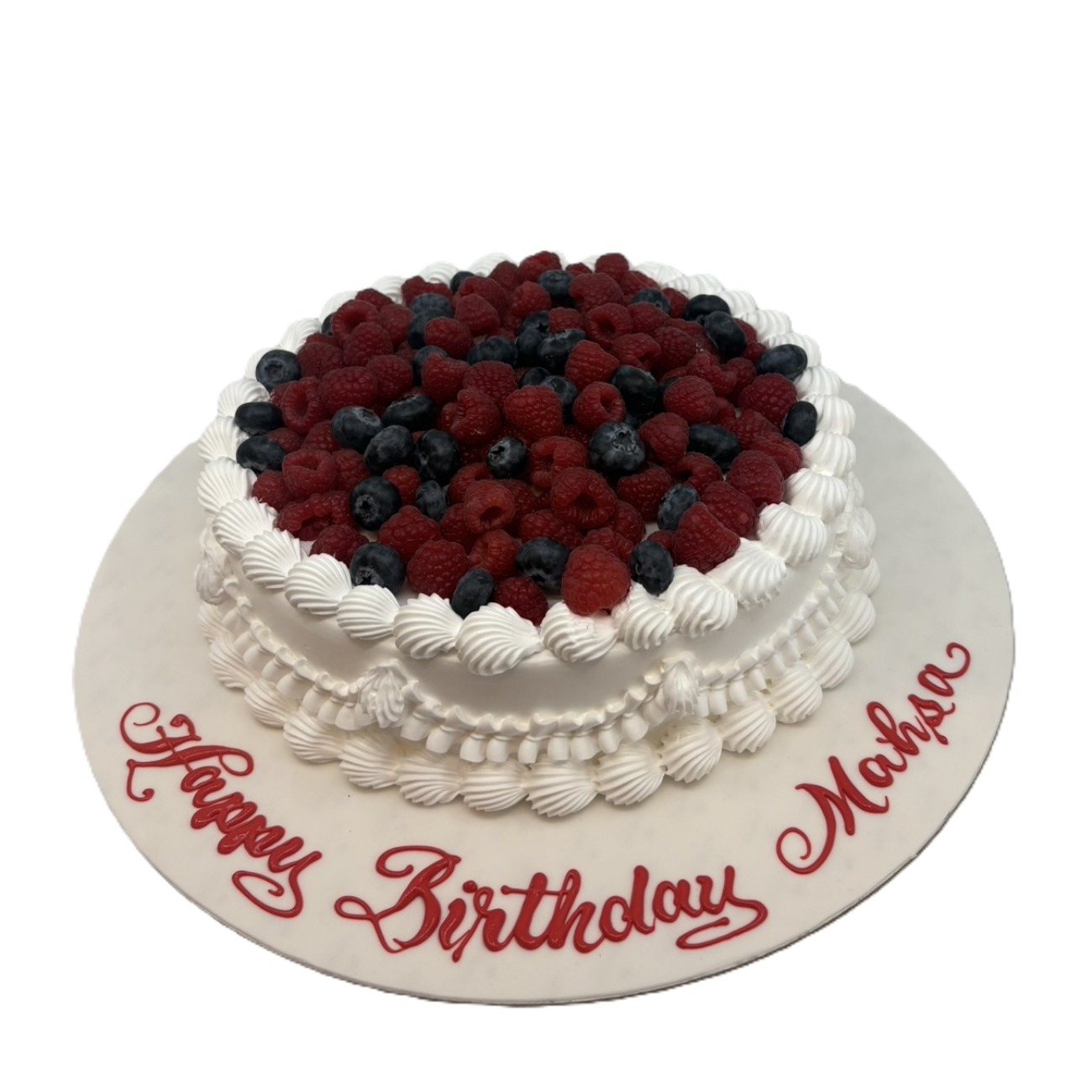 Mixed Berry Crown Birthday Cake