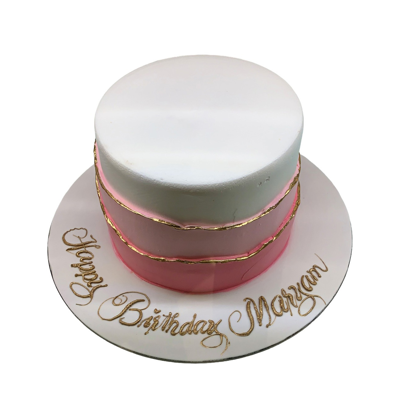 Modern Pink Gradient Cake