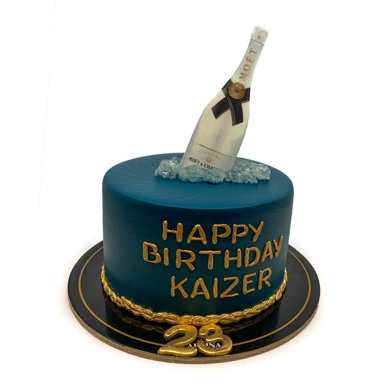 Moët & Chandon Champagne Bottle Ice Bucket Cake