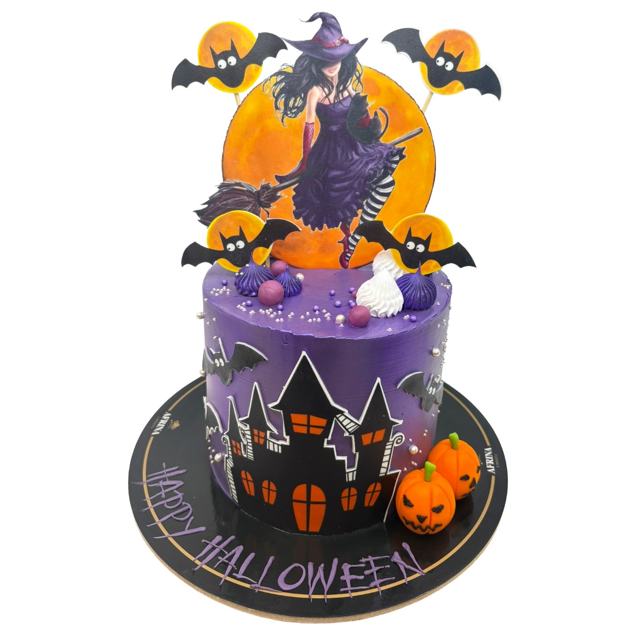 Mystic Witch & Haunted Mansion Cake
