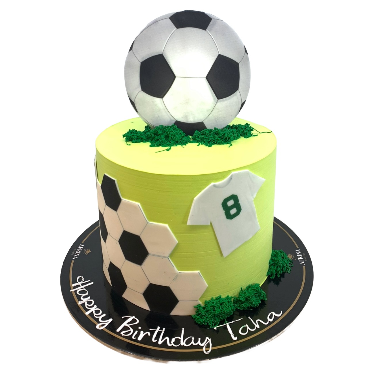 Neon Green Jersey Theme Cake