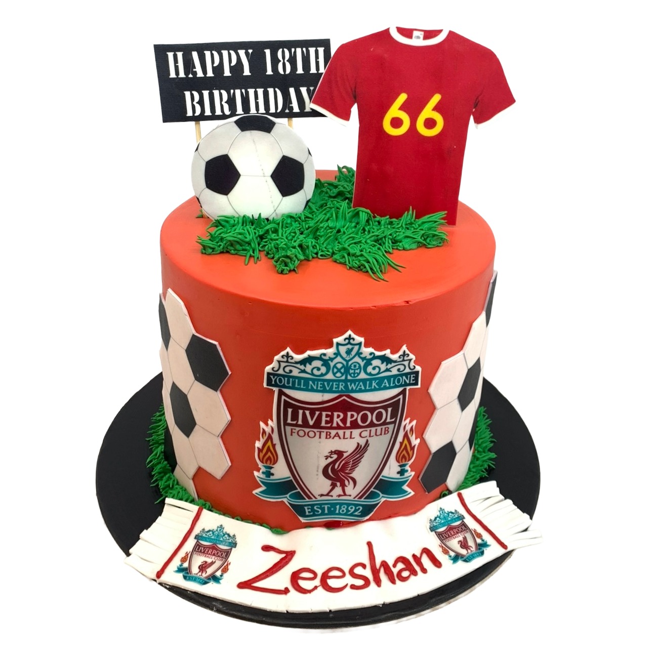 Official Liverpool FC Football Birthday Cake