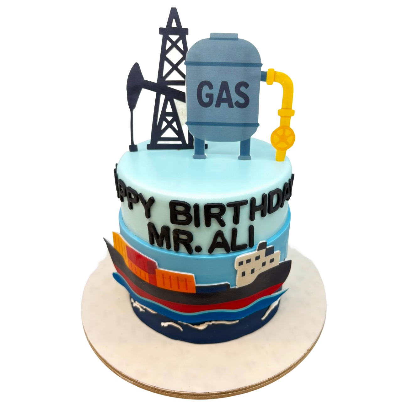 Oil & Gas Engineering Birthday Cake