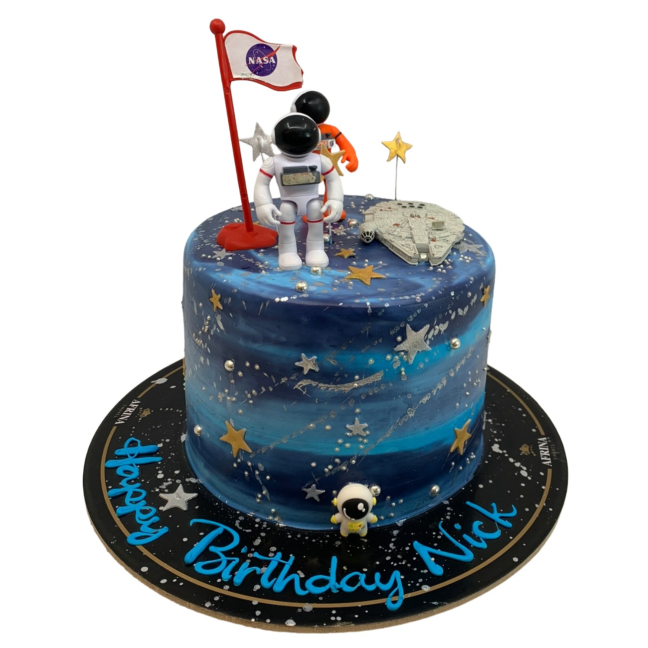 Outer Space Astronaut Cake