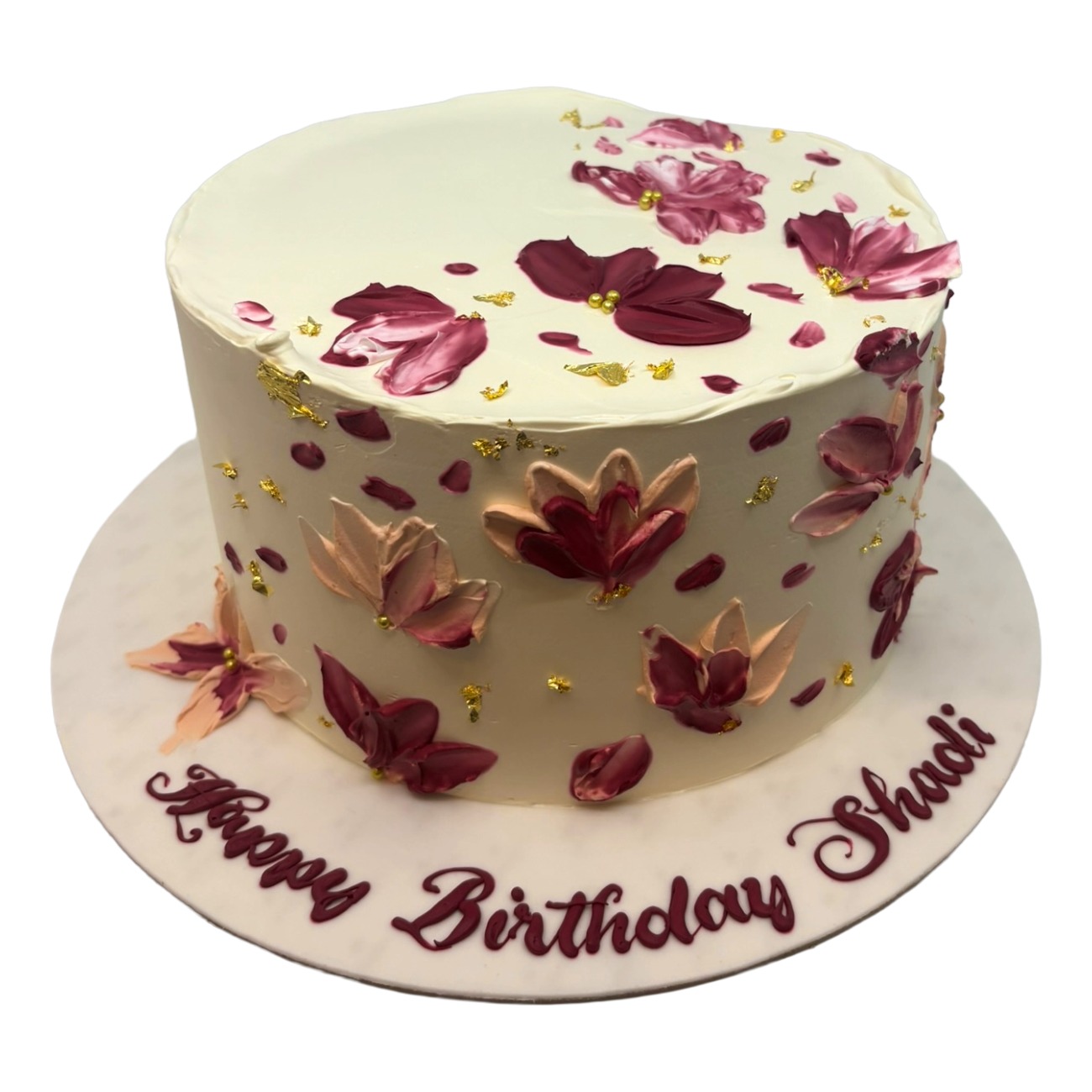 Painted Floral Palette Cake