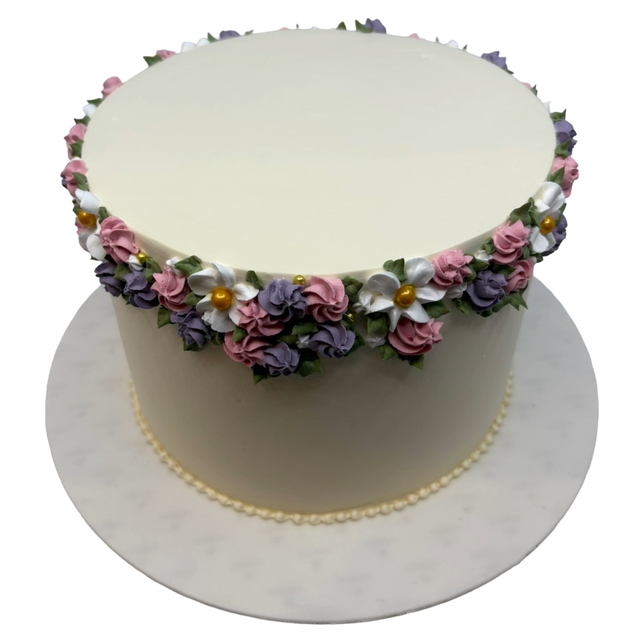 Pastel Floral Crown Cake