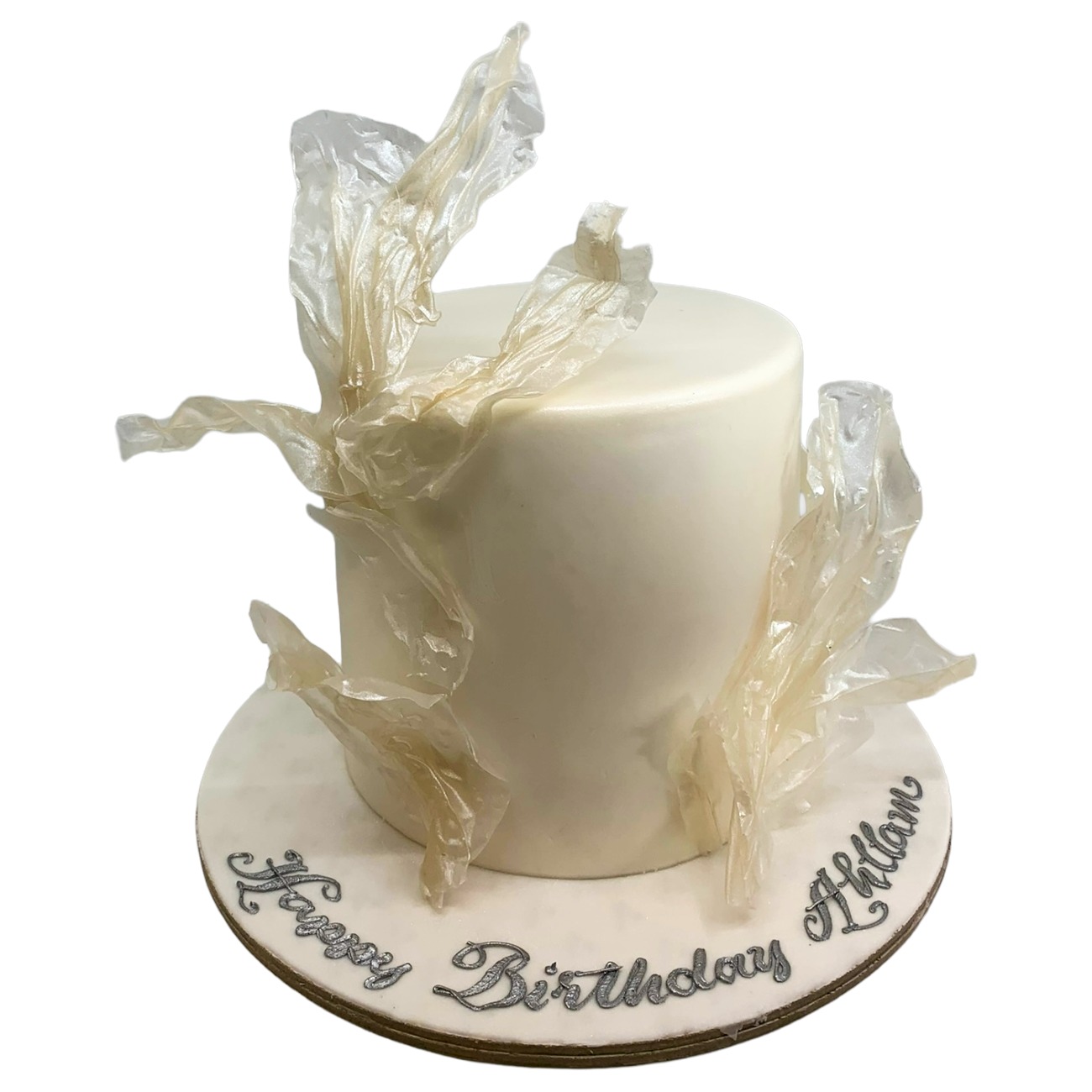 Pearlescent Isomalt Sail Cake