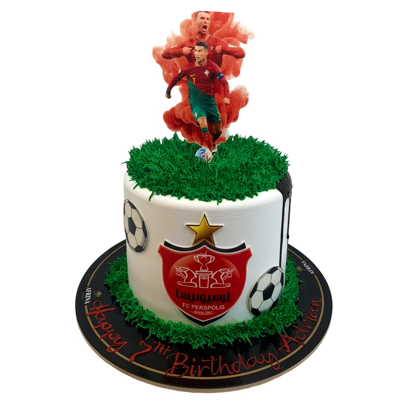 Persepolis FC & Ronaldo Birthday Cake