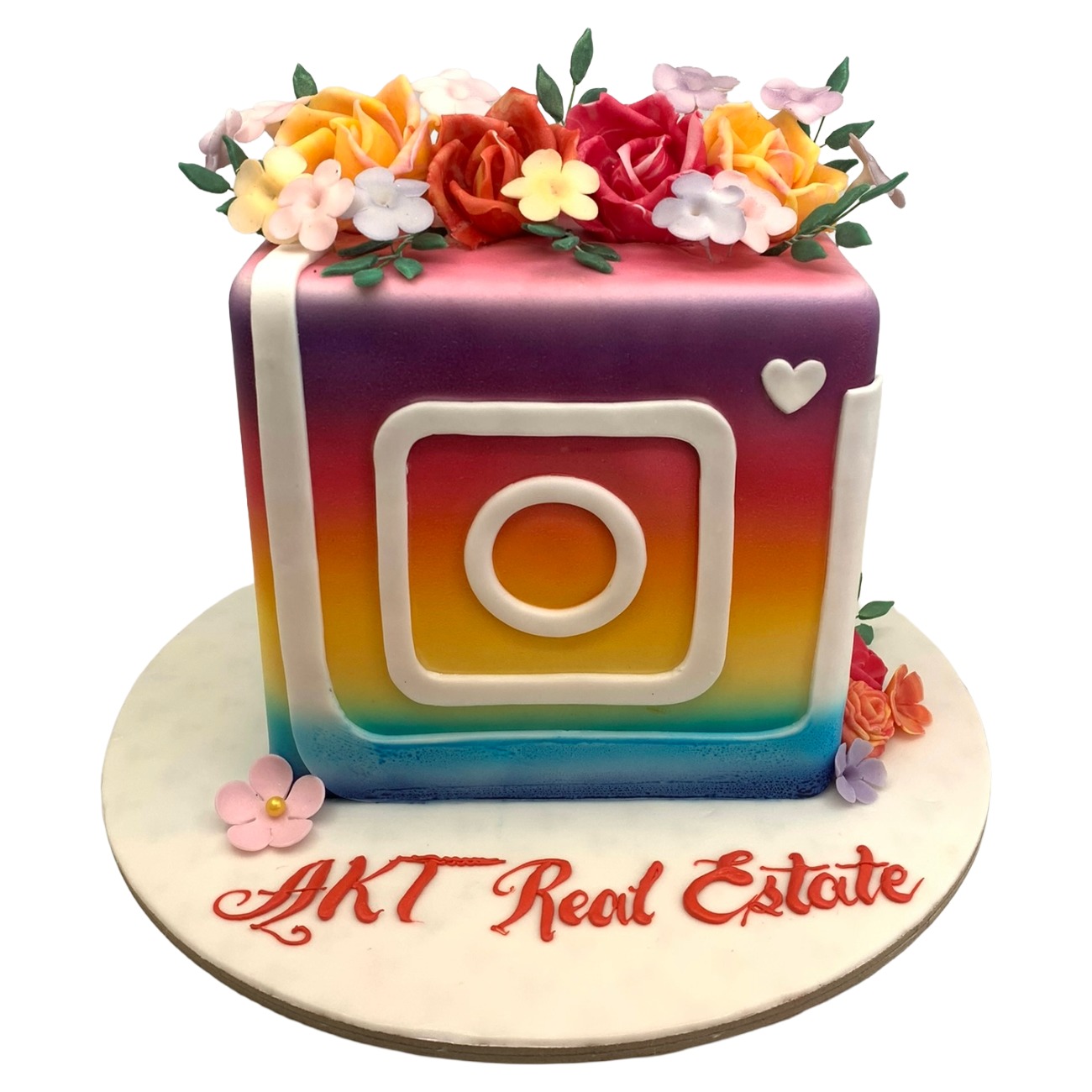 Real Estate Social Media Icon Cake
