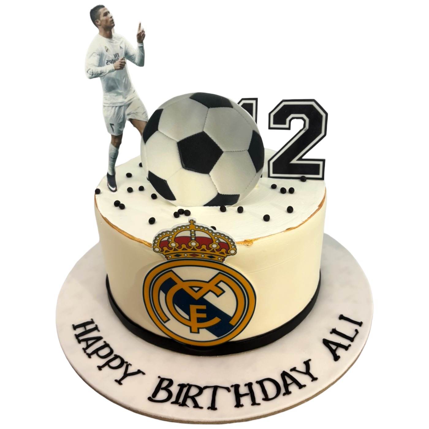 Real Madrid CR7 Siuuu Birthday Cake