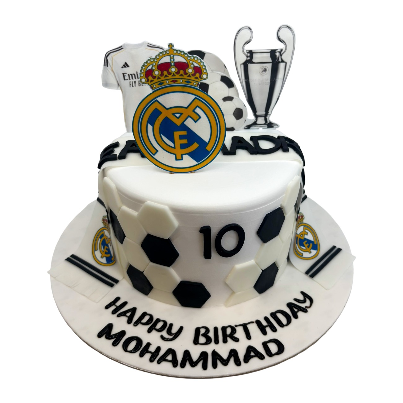 Real Madrid FC Champions Trophy Cake