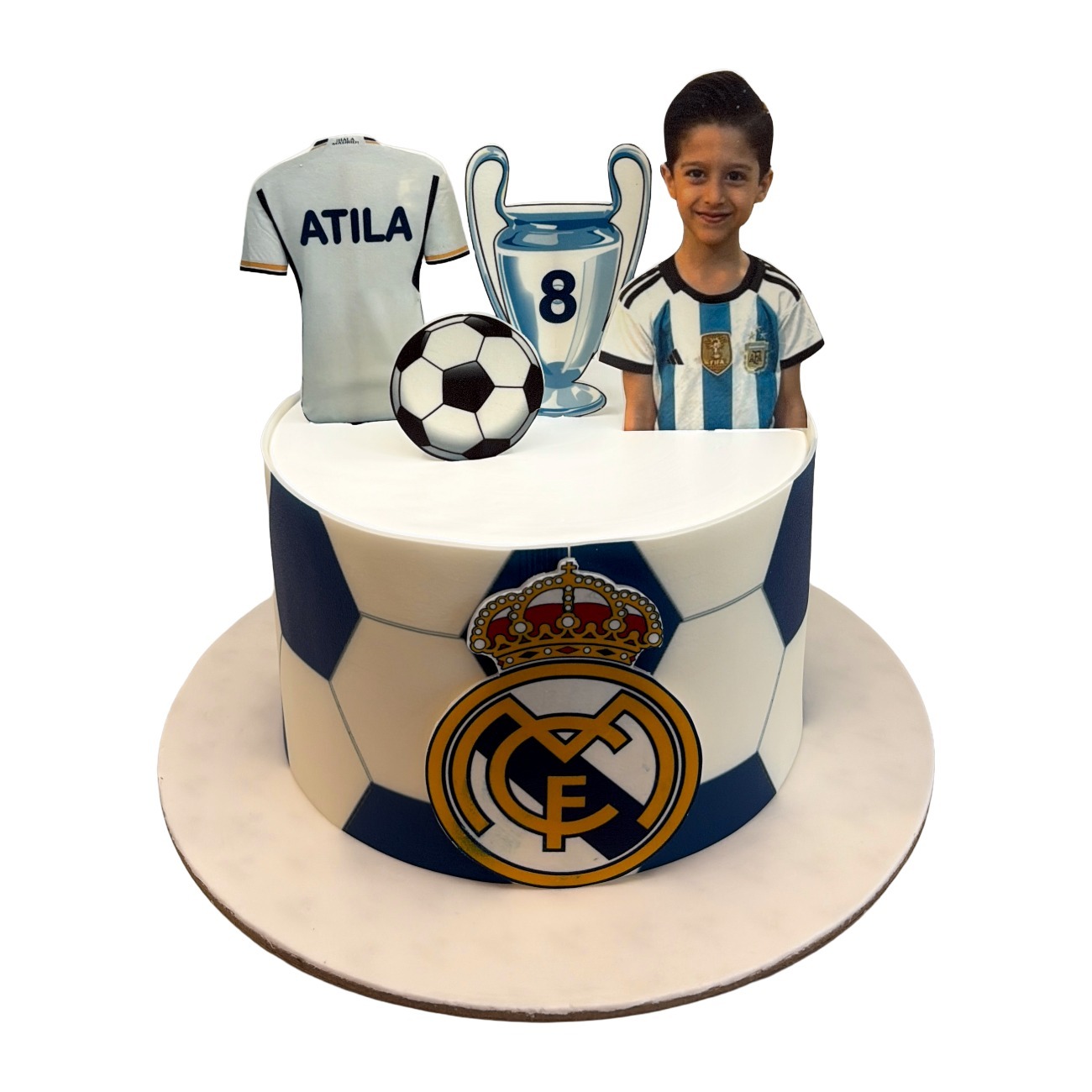 Real Madrid FC Custom Football Cake