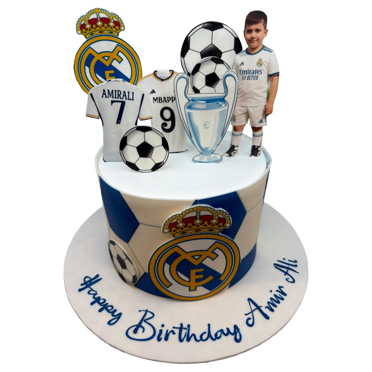 Real Madrid Fan Custom Birthday Cake