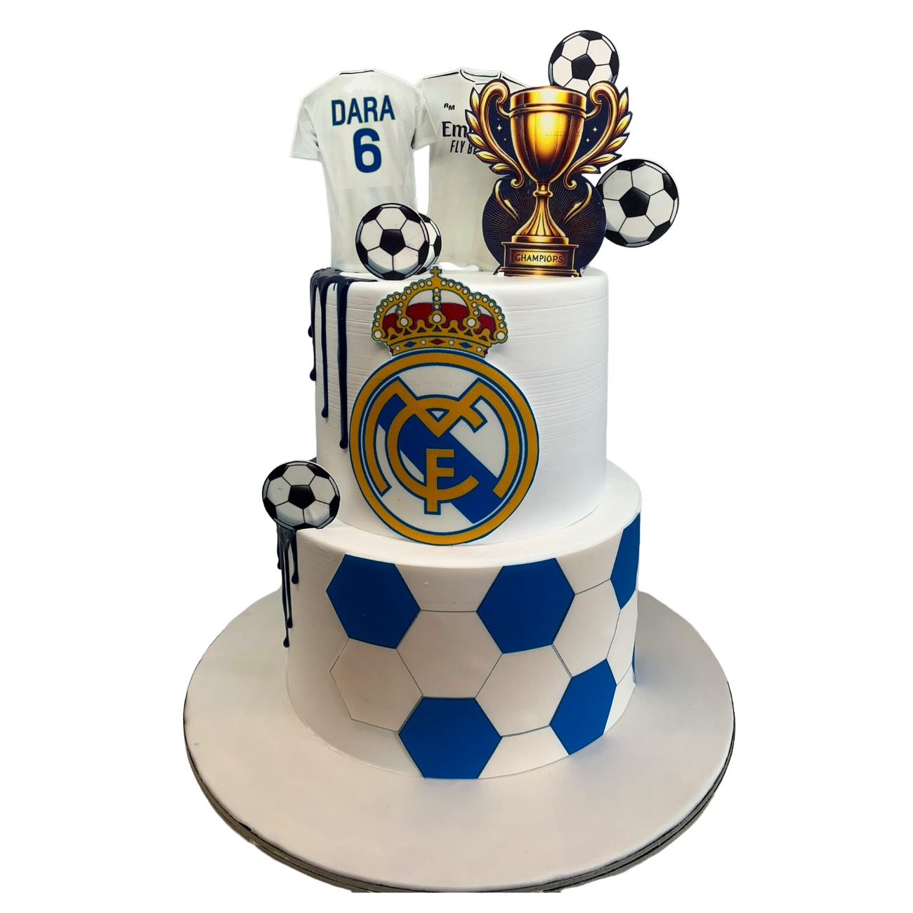 Real Madrid Tiered Championship Cake