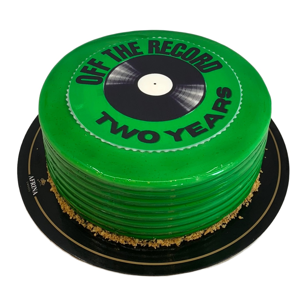 Retro Vinyl Record Birthday Cake