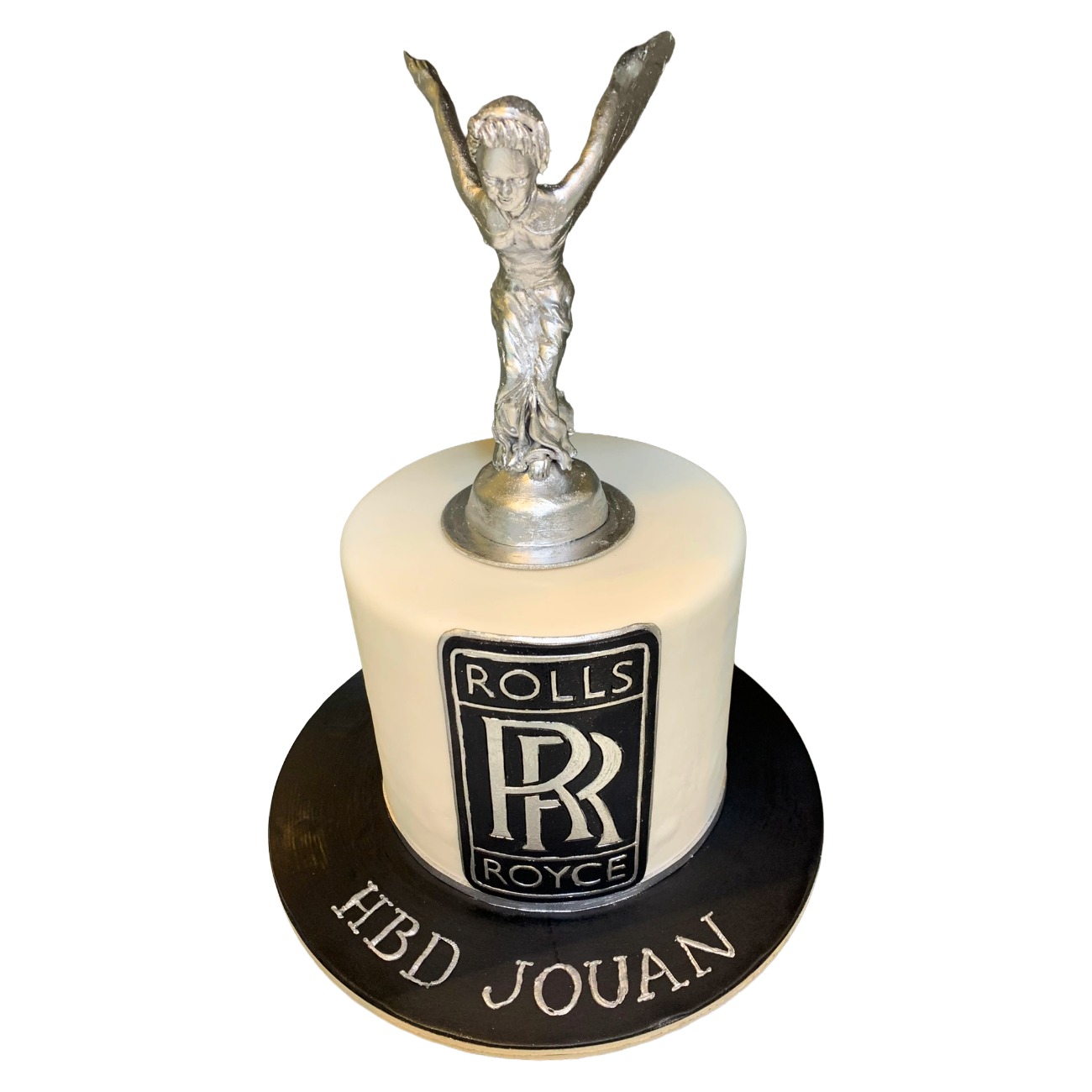 Rolls-Royce Spirit of Ecstasy Cake