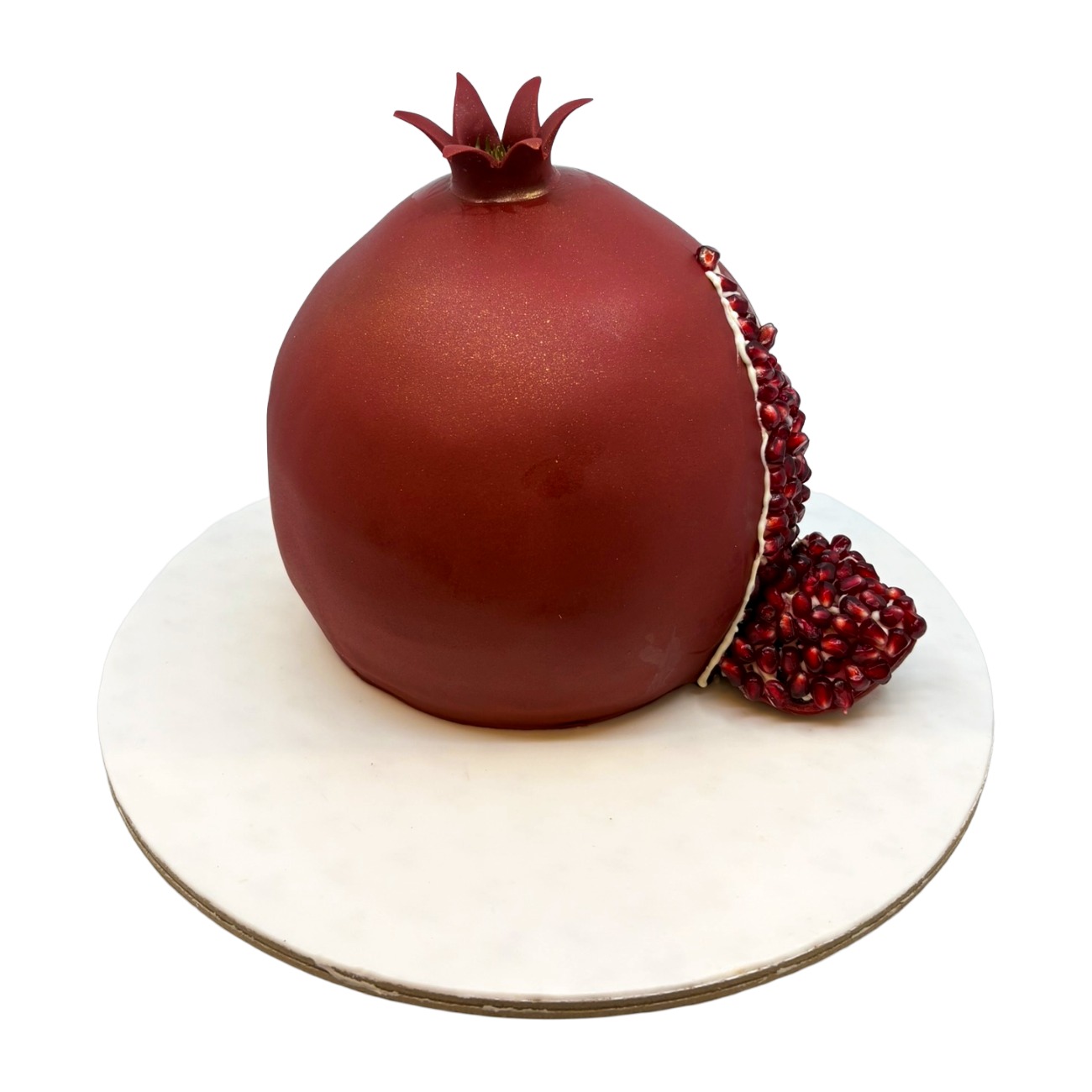Sculpted 3D Pomegranate Yalda Cake