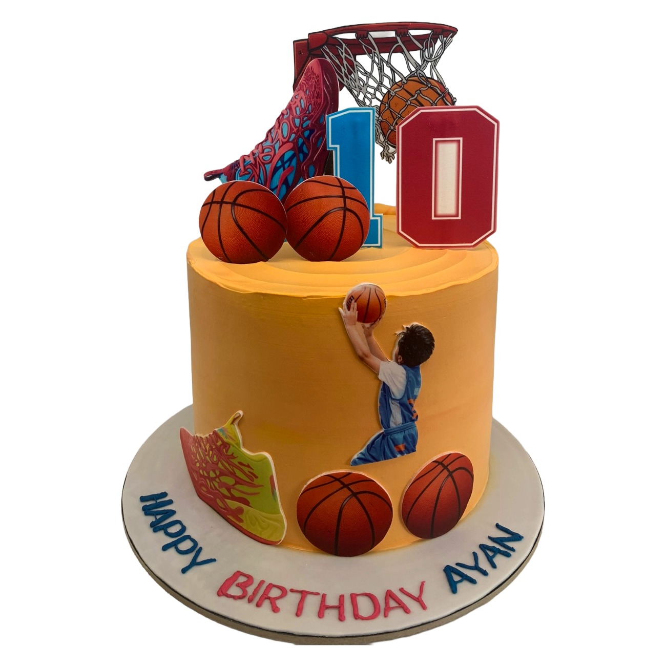 Slam Dunk Basketball Birthday Cake